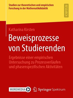 cover image of Beweisprozesse von Studierenden